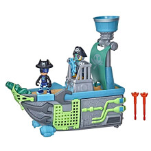 Sky Pirate Battleship Preschool Toy, Vehicle Playset with 2 Action Figures for Kids Ages 3 and Up Multicolor F36655L0