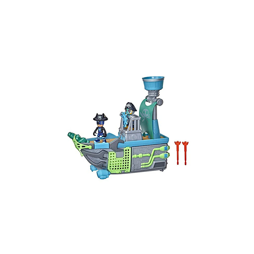 Sky Pirate Battleship Preschool Toy, Vehicle Playset with 2 Action Figures for Kids Ages 3 and Up Multicolor F36655L0