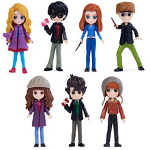 Wizarding World Harry Potter, Conjunto Colecionador Hogsmeade com 7 Figuras, Brinquedos para Crianças a Partir dos 6 Anos