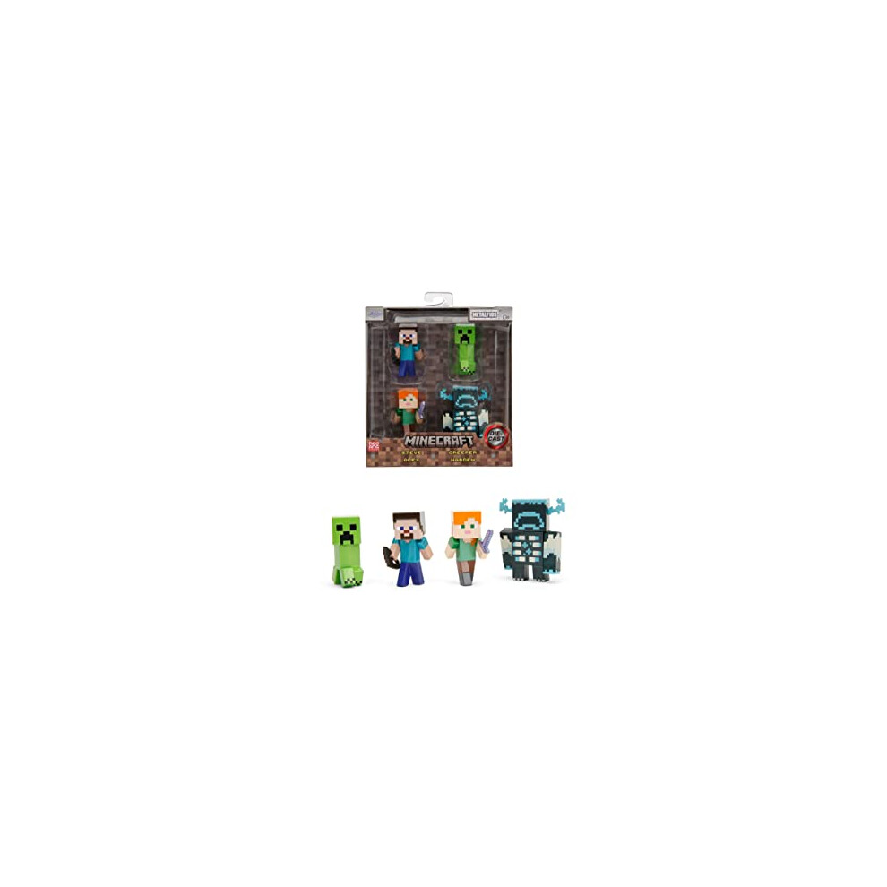 New Jada Minecraft 2.5 Inch Figure 4 Pack