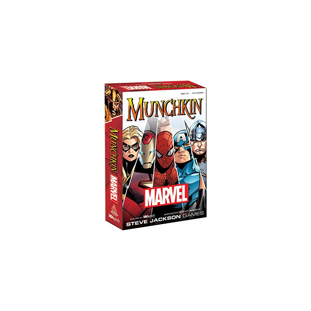 Usaopoly Steve Jackson Games - Munchkin: Marvel - Board Game