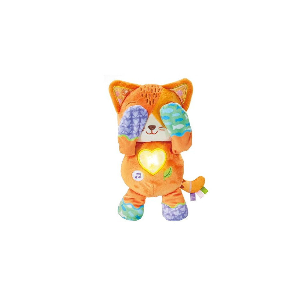 Vtech Baby Peek-A-Boo Paws, Interactive Peek-A-Boo Toy With Soothing Nature Sounds, Songs & Melodies, Soft Sensory Kitty, Gift For Babies 10, 12, 18, 24