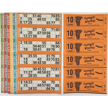 750 10 PAGE GAMES BINGO TICKETS 6 TO VIEW BINGO BOOKS