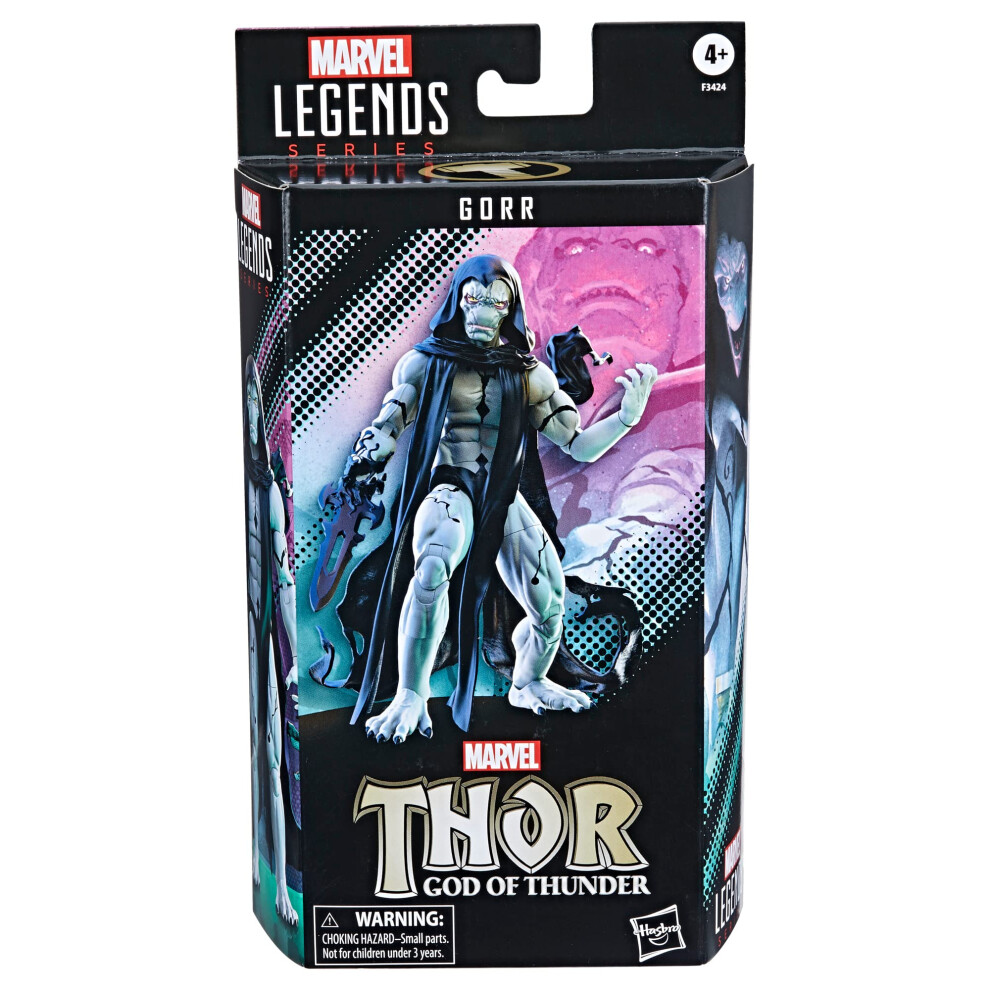 Hasbro Marvel Legends Series Thor Comics Gorr Action Figure 6-inch Collectible Toy, 2 Accessories, F3424, Multicolor Amazon Exclusive