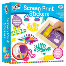 Galt, Screen Print Stickers, Craft Kits for Kids, Ages 6 Years Plus