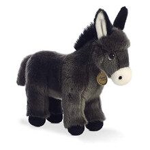 Aurora, 26285, MiYoni Donkey Foal, 11In, Soft Toy, Grey - Plush Soft Toy
