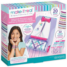 Make It Real Freundschaftsarmband-Bastelset Basteln Sie bis zu 20 stilvolle Armbnder mit 100 Perlen und Fden Lustiges DIY-Schmuckset fr M