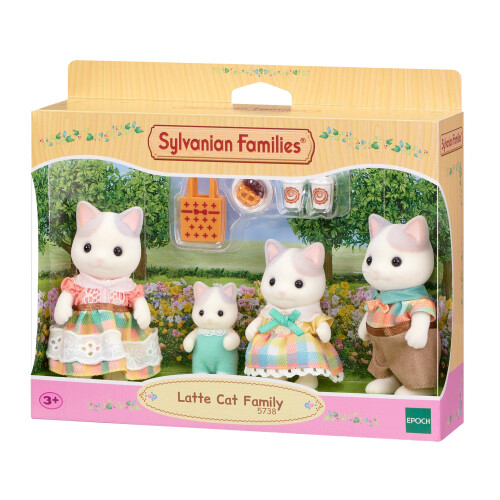 Sylvanian Families Latte Cat Family 1