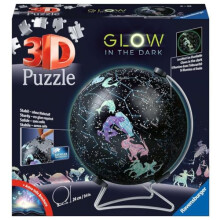 Puzzel 3D 180 stuk(s) Globen fosforescent