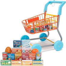 Shopping Trolley. Colourful Toy Shopping Trolley For Children Aged 3+. Equipped With Everything Needed For An Exciting Shopping Trip