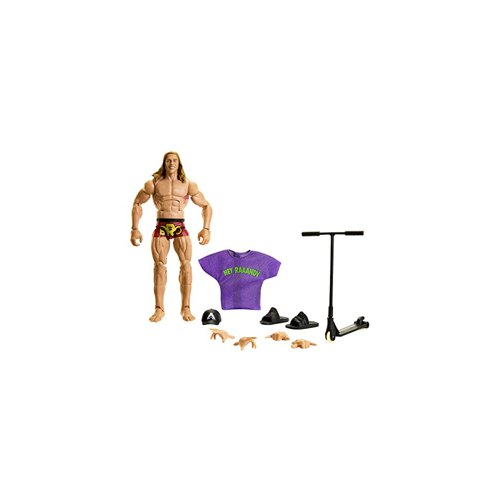 WWE Action Figures | WWE Elite Riddle Figure with Accessories | Collectible Gifts, HKN74