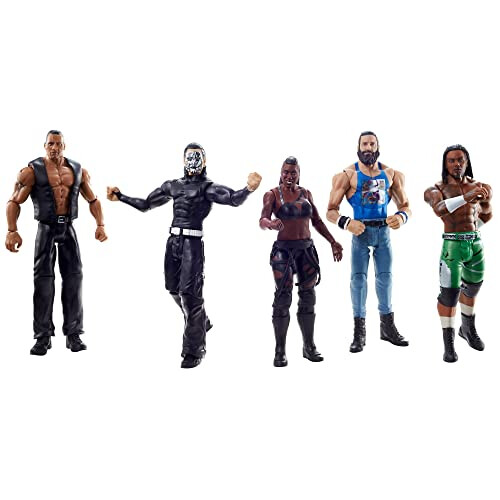 WWE Mattel WWE Basic Actionfigur, Poserbar 15 cm Samlarfigur för 6 år och uppåt 1