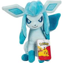 PKW2376 Glaceon Plush-8-Inch Pokémon Plush-Authentic Details-Toys for Kids