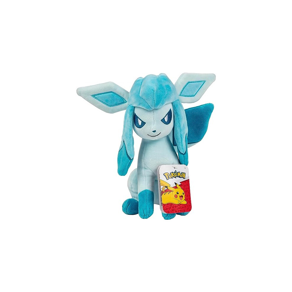 PKW2376 Glaceon Plush-8-Inch PokÃ©mon Plush-Authentic Details-Toys for Kids