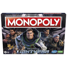 Monopoly: Disney and Pixar's Lightyear Edition Board Game Families and Kids, Family Board Games, Gifts Kids 8+, Multicolor