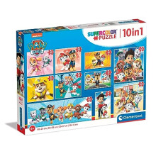 20270 Dog Patrulla 18+30+48+60pcs Supercolor 10 in 1 Paw Patrol (3x18, 4x30, 2x48 and 1x60 Pieces) -Jigsaw Puzzle for Kids Age 4, Multi-Coloured,