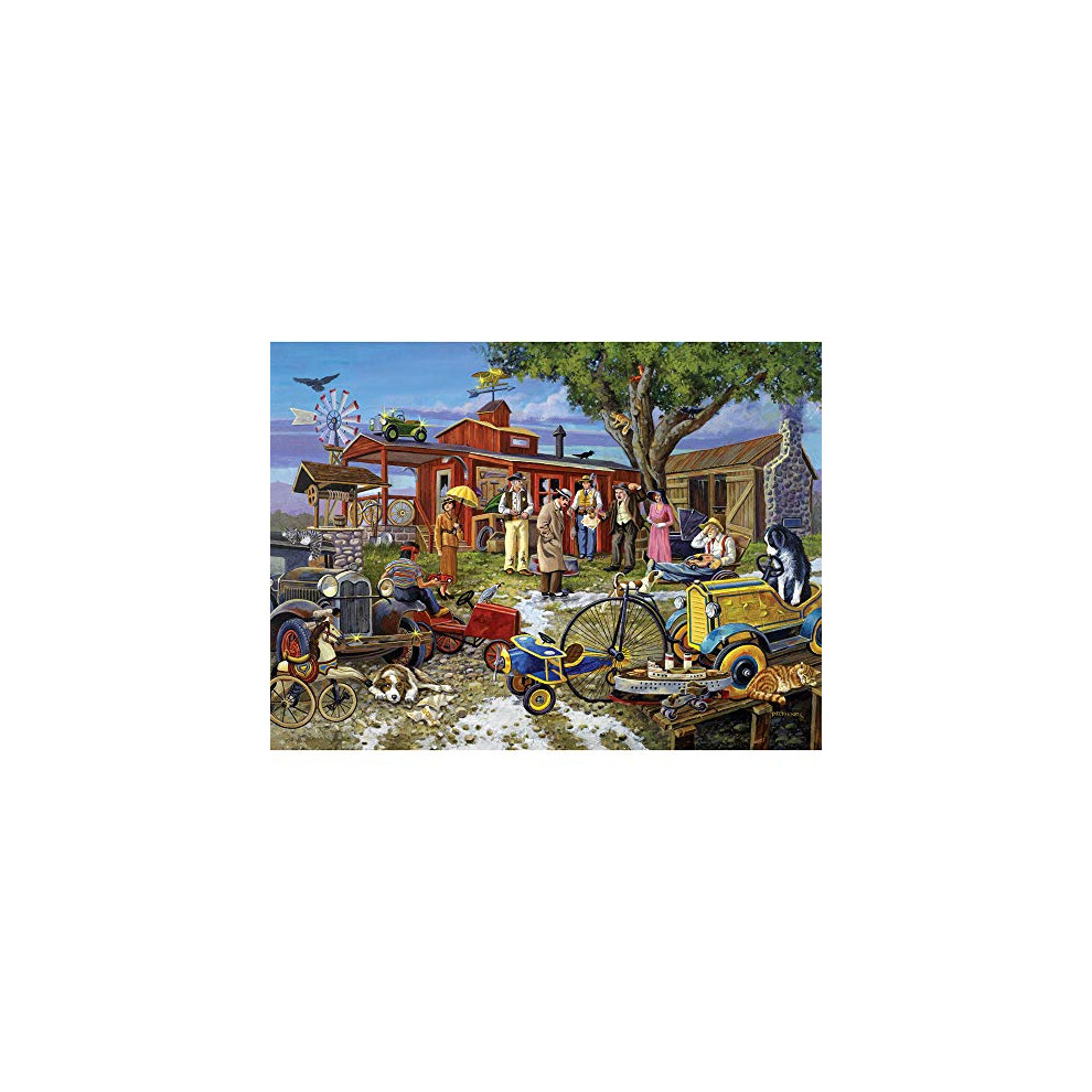 - 1000 Piece Jigsaw Puzzle for Adults - Death in The Desert Mystery Puzzle - 1000 pc Solve The Mystery Jigsaws by Artist Gene Dieckhoner