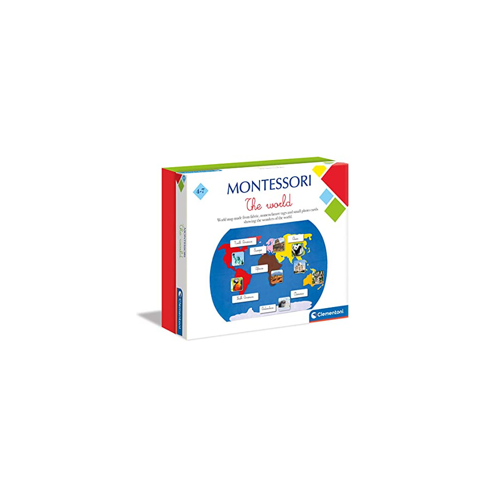 61506 Montessori The World Leraning Toy for Children, Ages 4 Years Plus, 28 x 24.5 x 8.5 centimetres