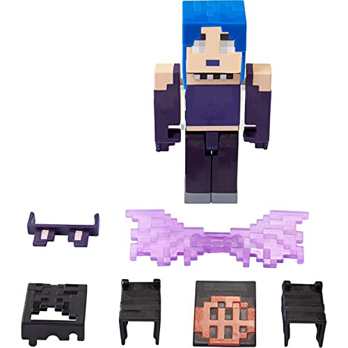 Mattel Mattel Minecraft Creator Series Spooky Wings Figure Brinquedo de construo colecionvel Figura de ao de 3,25 polegadas com acessrios para pre