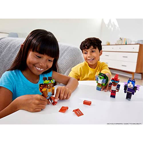 Mattel Mattel Minecraft Creator Series Spooky Wings Figure Brinquedo de construo colecionvel Figura de ao de 3,25 polegadas com acessrios para pre 1