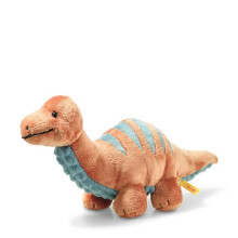 - 087837 - Soft Cuddly Friends - Dinosaur - Bronko Brontosaurus - Plush - Orange - 28cm