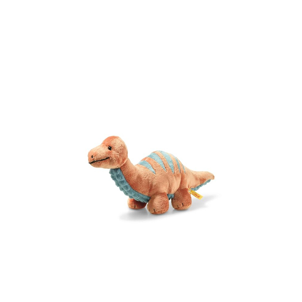 Steiff - 087837 - Soft Cuddly Friends - Dinosaur - Bronko Brontosaurus - Plush - 28Cm Orange