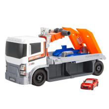 Matchbox Toy Car & Playset Action Drivers Tow & Repair Truck with 1:64 Scale Toy Audi TT RS Coupe Working Crane & Diagnostic Machine