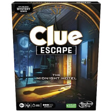 Clue Escape: The Midnight Hotel Board Game, Clue Escape Room Game, 1-Time Solve Mystery Games, Family Games for Ages 10+, 1-6 Players, 90 Mins.
