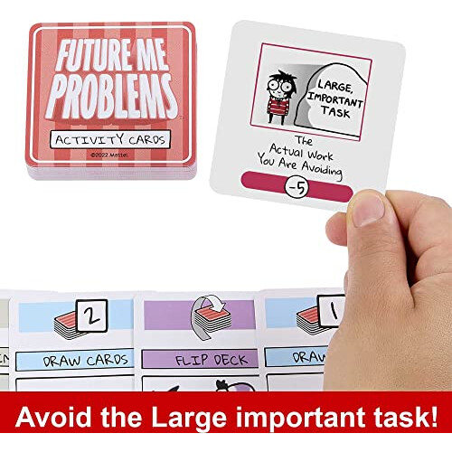 Mattel Jeux Mattel Sarah's Scribbles - Jeu de cartes Future Me Problems sur l'évitement des responsabilités 2