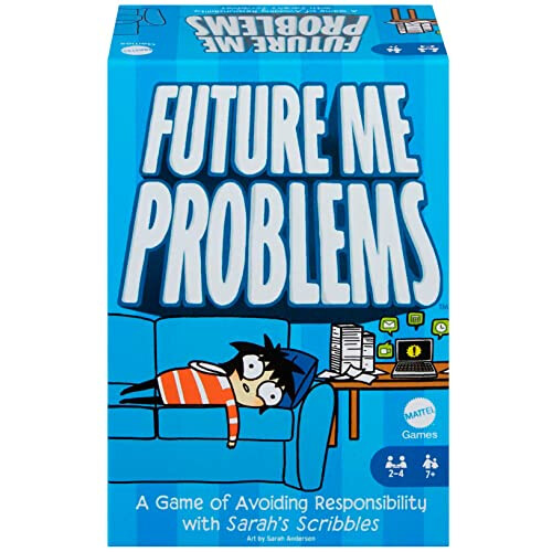 Mattel Jeux Mattel Sarah's Scribbles - Jeu de cartes Future Me Problems sur l'évitement des responsabilités