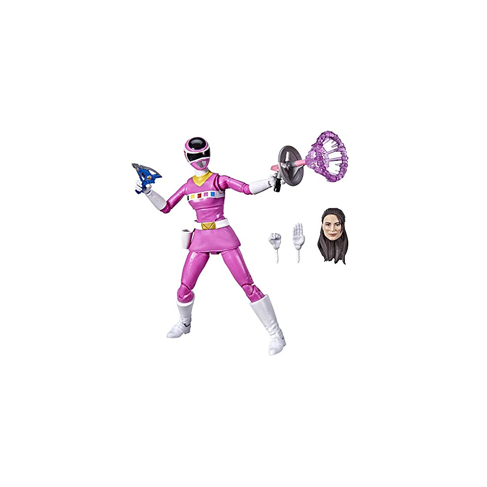 Lightning Collection In Space Pink Ranger 15 cm Premium Collectible Action Figure Toy with Accessories, Kids Ages 4 and Up