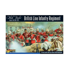 British Line Infantry Regiment: Anglo-Zulu War: Black Powder - Tabletop Miniatures Wargame