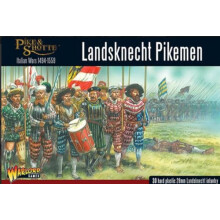 Landsknechts Pikemen - 28mm Scale Plastic Miniatures for Pike & Shotte by Warlord Games - Highly Detailed Miniatures for Table-top Wargaming