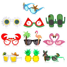 Party Sunglasses, 10 Pairs Novelty Party Glasses Funny Eye Glasses Beach Party Glasses Hawaiian Pineapple Sunglasses Fancy Dress Party Supplies for