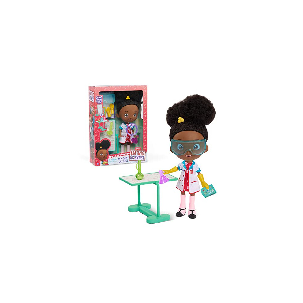 Just Play Ada Twist Scientist Ada Twist Lab Doll Bambola Interattiva Da 12,5 Pollici Con Accessori Da Laboratorio Di Ricerca Parla E Canta La Can