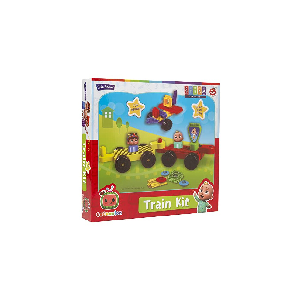 | Fun Bricks CoComelon Train Kit: Build and play! | Preschool Building Blocks | Ages 2+