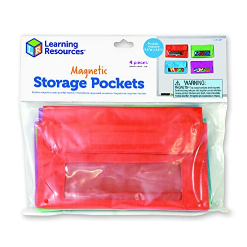 Learning Resources Magnetic Storage Pockets (Set of 4) 1