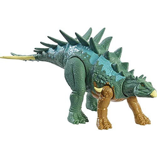Jurassic World HBY69 Fierce Force Chialingosaurus Dinosaur Action Figure Movable Joints, Kids Gift Ages 3 Years & Older , Multicolor, 12.0 cm*5.0 cm*20.0 cm
