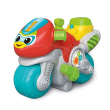 61386 61386.1 Motorcycle Activity Centre-Motorbike 10 Months, Interactive Toddler, Light and Sounds, Learning Infant Toys in English, Batteries