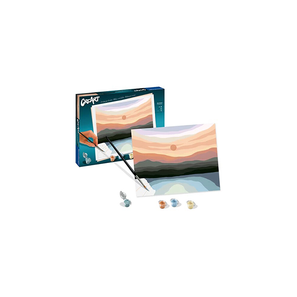 Ravensburger Creart Minimalist Landscapes Paint By Numbers For Adults And Children Age 12 Years Up - Home Décor Accessories