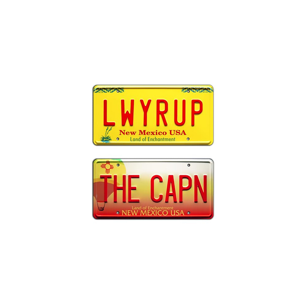 Breaking Bad | The Capn + Lwyrup | Metal Stamped License Plates 810376031900