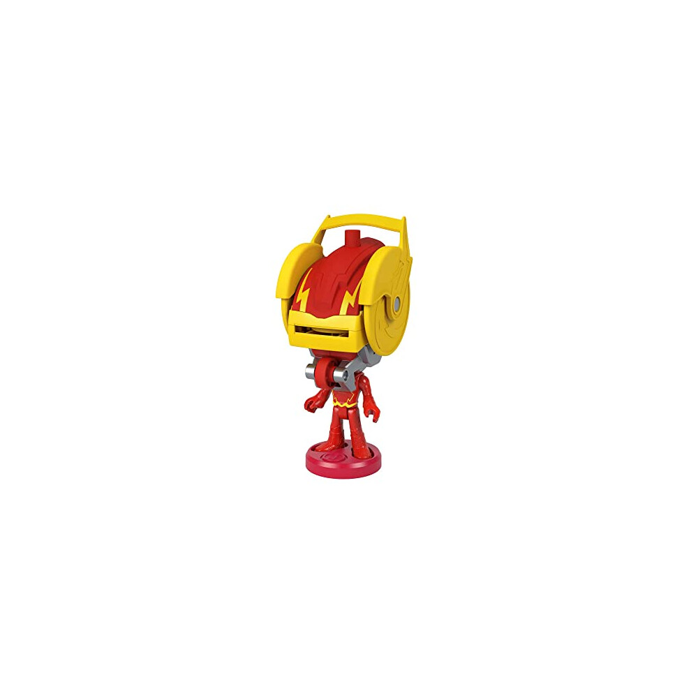 Fisher Price DC Super Friends Head Shifters The Flash figure & Speed Force Cycle transforming vehicle for pretend play