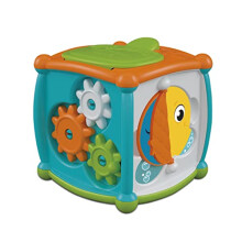 17672 Actividades Peek A Boo Cube-Early Development & Activity, Learning, Toddler 10 Months, Infant Toys, Dexterity and Manual Skills, Made in Italy,