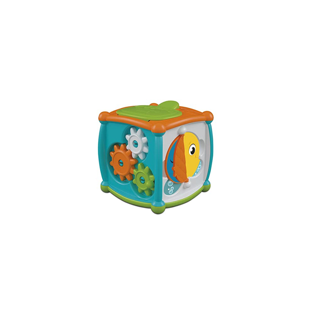 17672 Actividades Peek A Boo Cube-Early Development & Activity, Learning, Toddler 10 Months, Infant Toys, Dexterity and Manual Skills, Made in Italy,