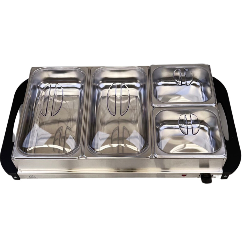 DBL MAX Buffer Warmer Food Server Hot Plate 6 Litre Extra Large