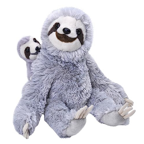 Mom and Baby Sloth Stuffed Animal 12 Inches Gift for Kids Plush Toy Fill is Spun Recycled Water Bottles on OnBuy