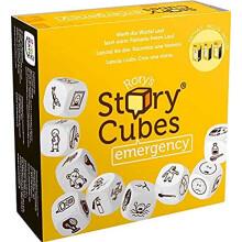 - Rory's Story Cubes: Emergency, Giallo - Dice Game for Creating Stories, 1+ Players, 6+ Years, Italian Edition