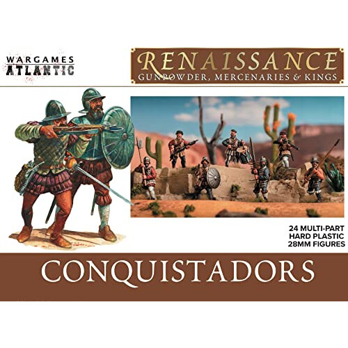 Renaissance: Conquistadorer (24 Multi-Deltahårde Plast 28mm Figurer)