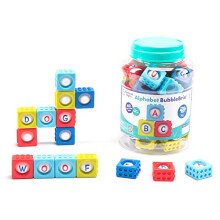 Alphabet BubbleBrix, Learn The Alphabet, Fidget Learning Toy, Fidget Popper Toy with Letters, Ages 3+