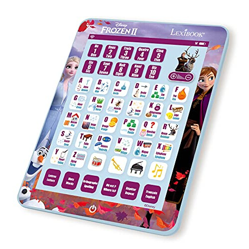 Frozen Educational Bilingual Interactive Learning Tablet, English/French languages, JCPAD002FZi1 1